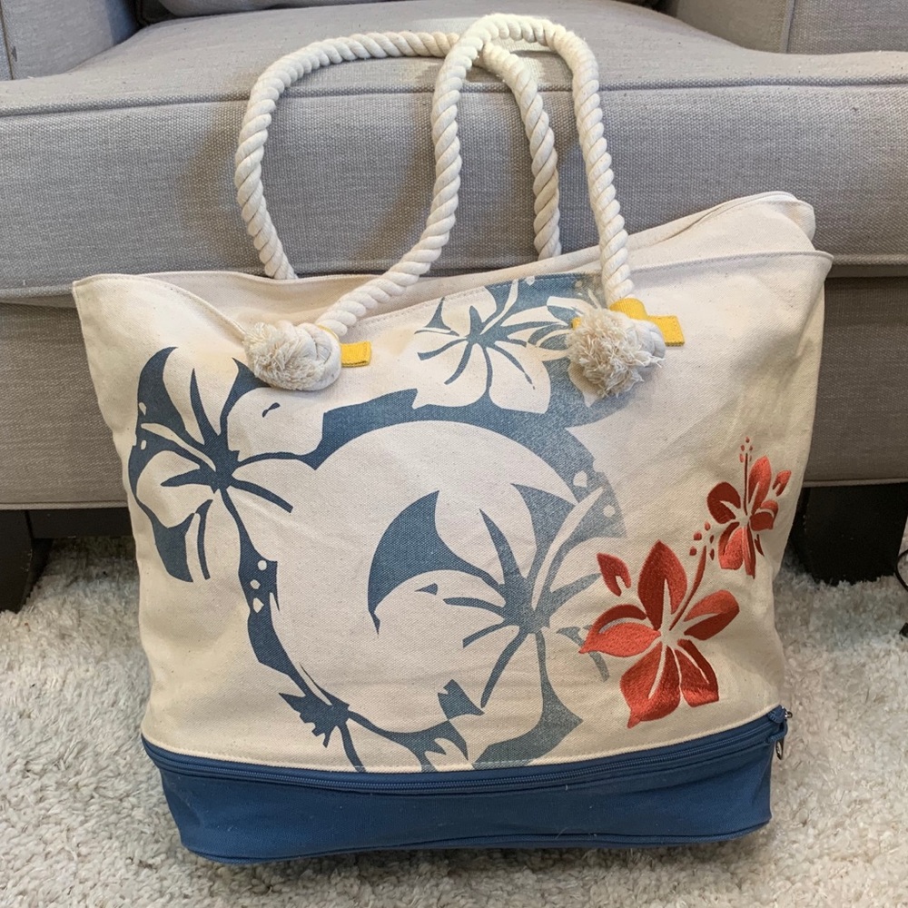 Rare Disney Park Canvas Beach Tote